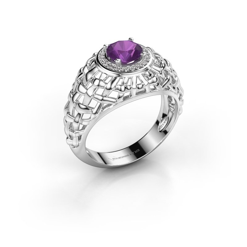 amethyst pinky ring