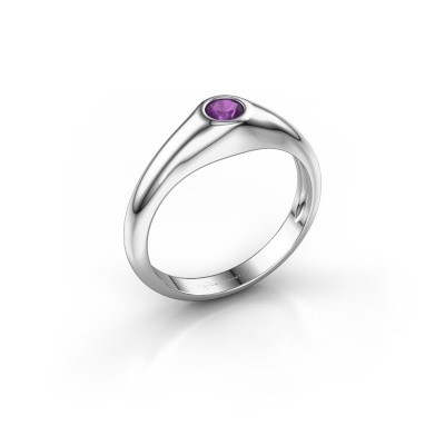 amethyst pinky ring