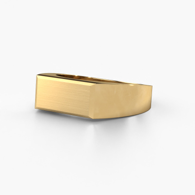 Modern rectangular gold mat men's ring Dree 1 | -30%