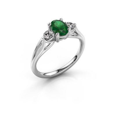 Fantasy stylish white gold engagement 