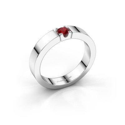 Solitaire Silver Ruby Engagement Ring Dana 1 Designed By You