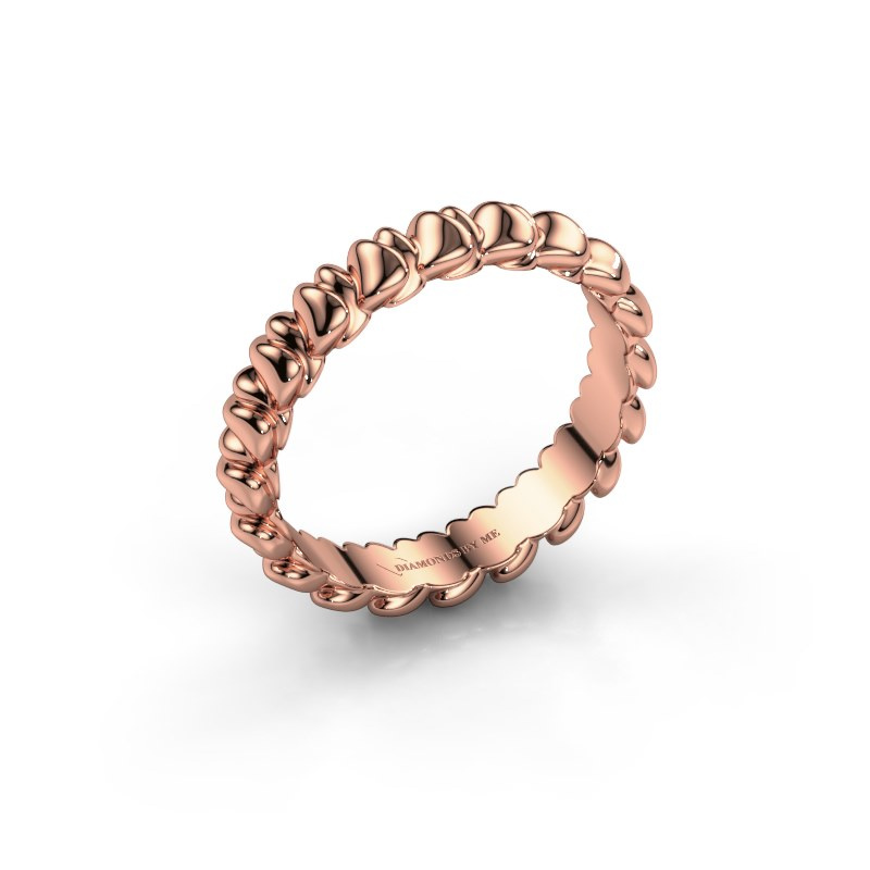 Nikki rose gold stackable ring 